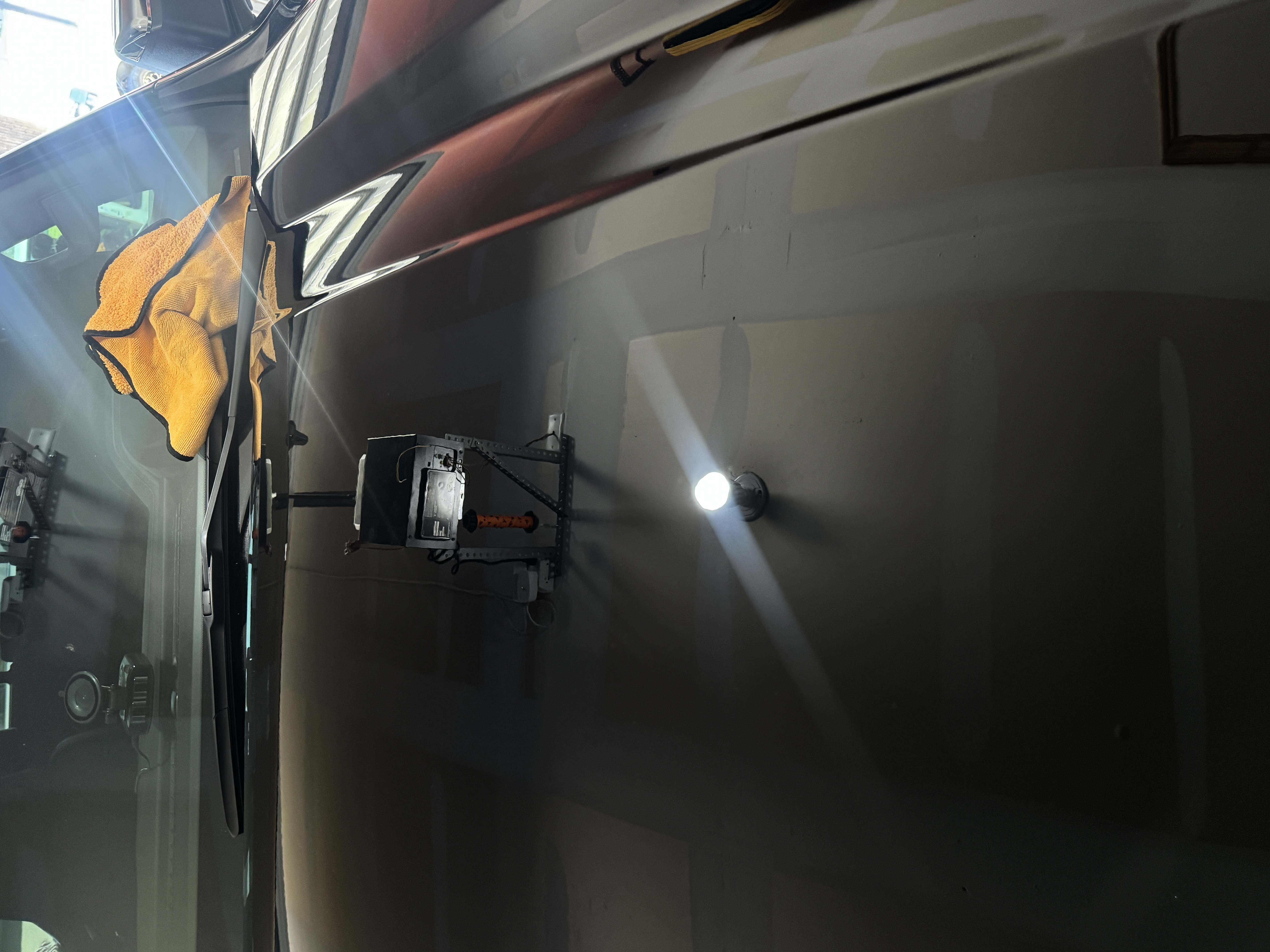 Ceramic coating application on car hood — CK Mobile Detailing DFW